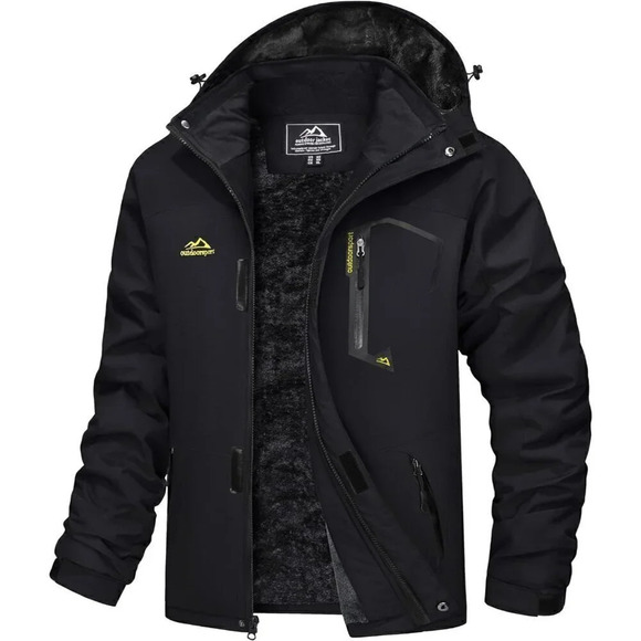 ❤️ Men's Water Resistant Fleece Lined Mountain Windproof  Warm Snow Ski Jacket - Picture 1 of 7